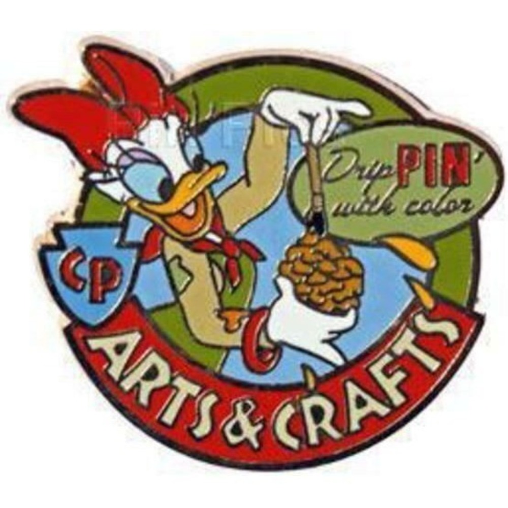 Disney Pin Daisy Duck Event 55204 DLR Camp Pin-e-ha-ha Merit Badge Arts & Crafts